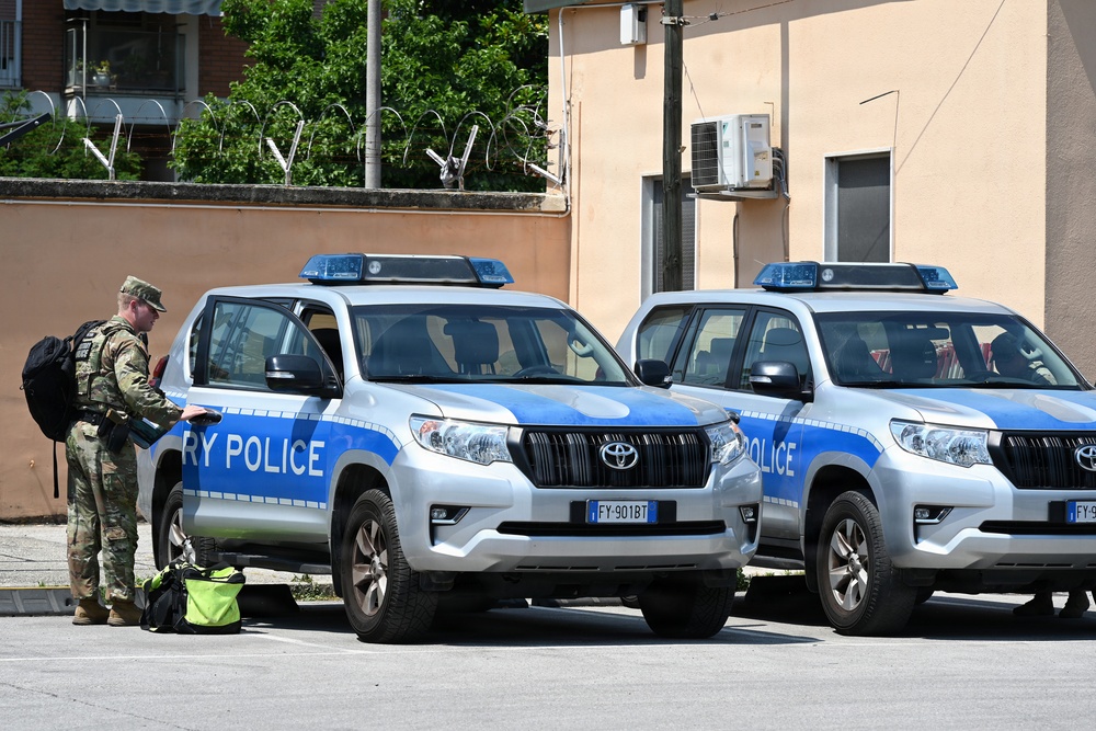 529th Military Police Company Conducts Mid-Shift Patrols