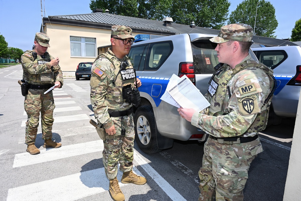 529th Military Police Company Conducts Mid-Shift Patrols