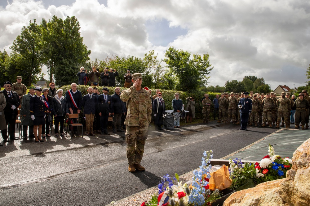 Inauguration of Pfc. Paul E. Duquette D-Day Memorial