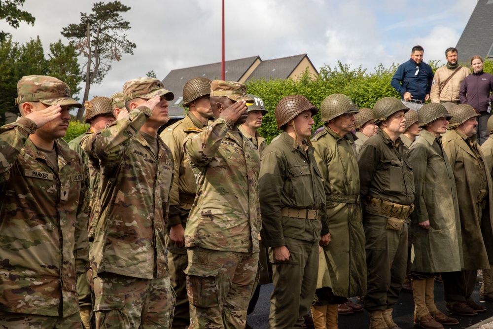 Inauguration of Pfc. Paul E. Duquette D-Day Memorial