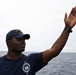 Coast Guard Cutter Eagle crew members conduct man-overboard drills