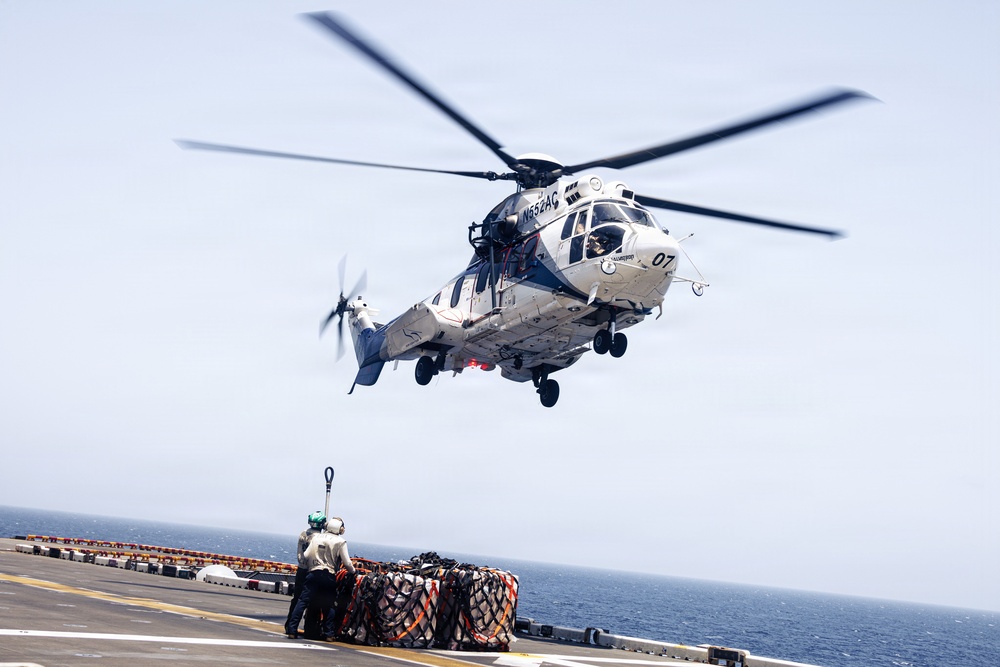 31st MEU | Vertical Replenishment aboard USS Tripoli (LHA 7)