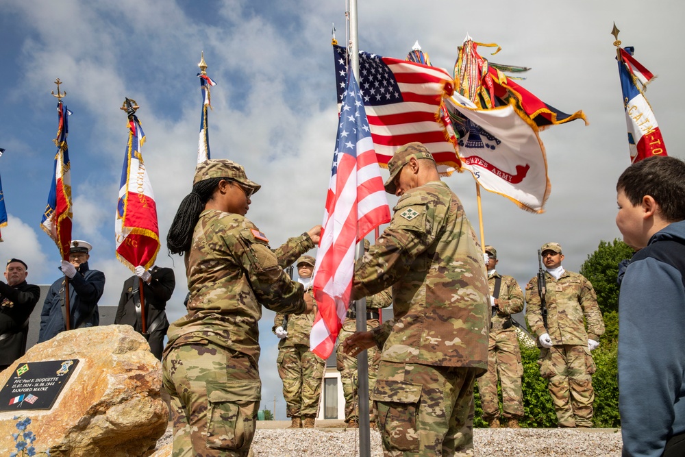 Inauguration of Pfc. Paul E. Duquette D-Day Memorial