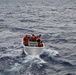 Coast Guard Cutter Eagle crew members conduct man-overboard drills