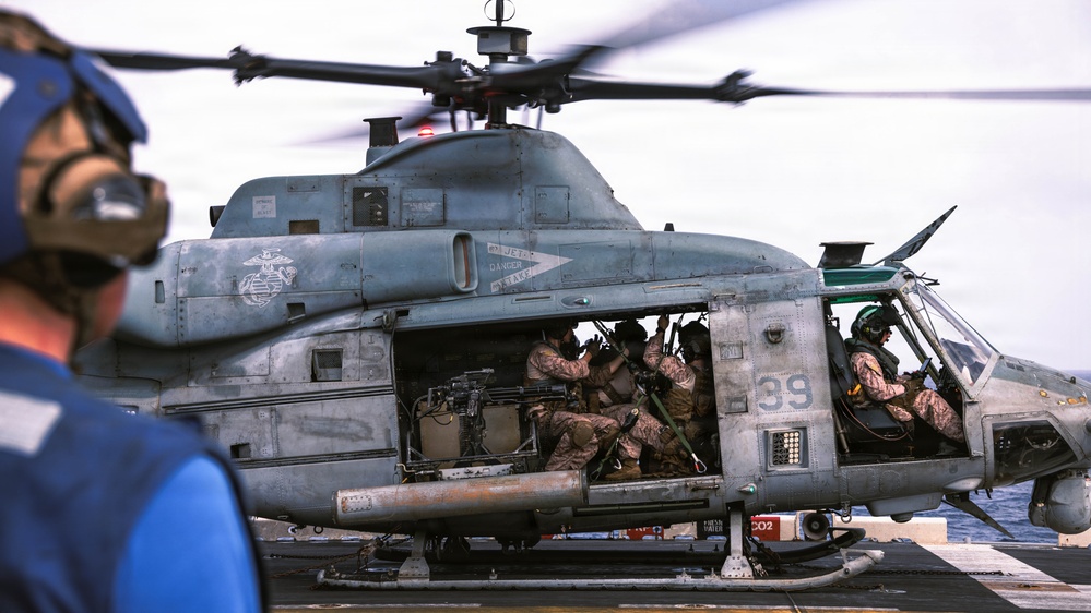 31st MEU | Aerial Snipers in UH-1Y Venom, CAS shoot