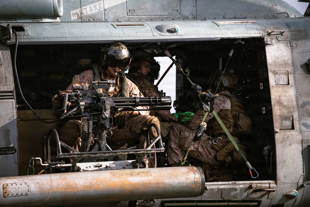 31st MEU | Aerial Snipers in UH-1Y Venom, CAS shoot