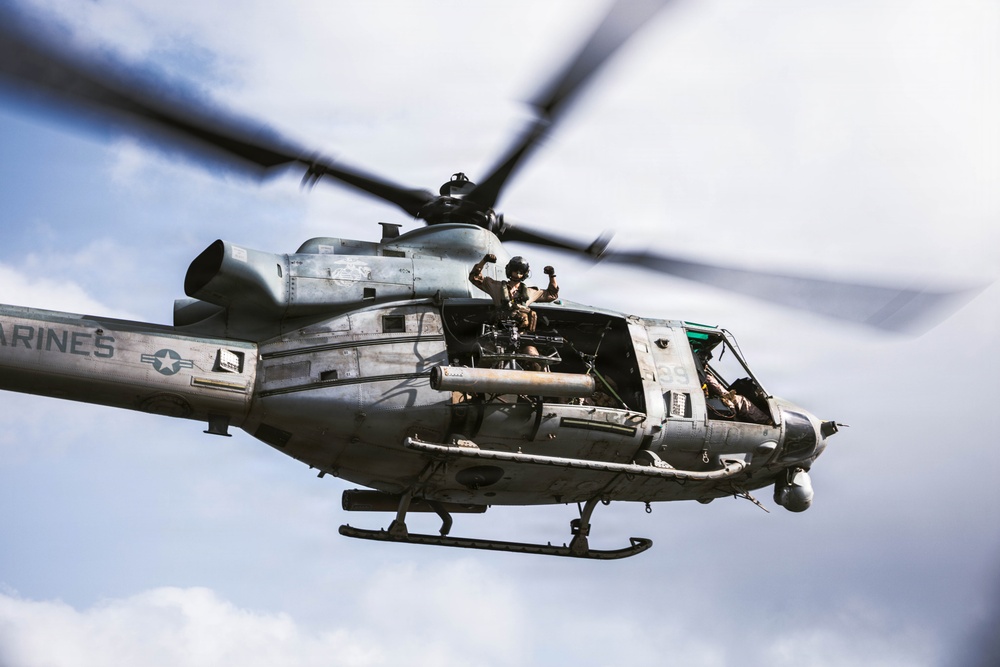 31st MEU | Aerial Snipers in UH-1Y Venom, CAS shoot