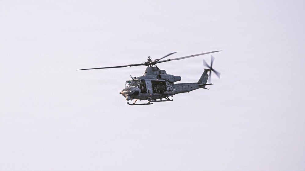 31st MEU | Aerial Snipers in UH-1Y Venom, CAS shoot