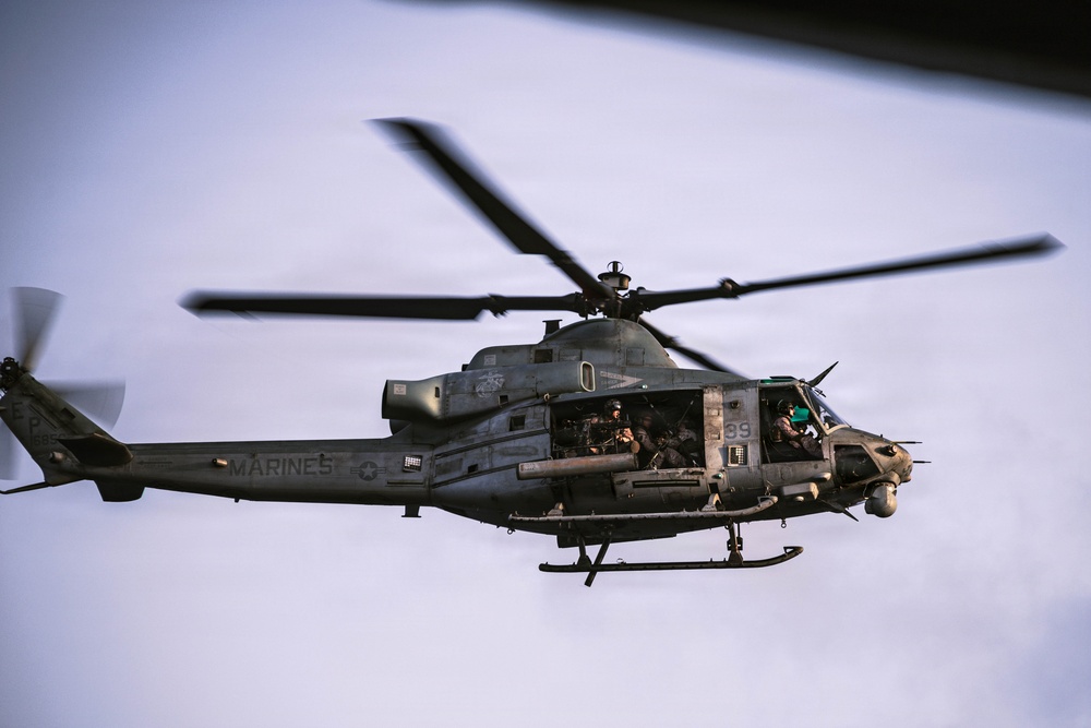 31st MEU | Aerial Snipers in UH-1Y Venom, CAS shoot
