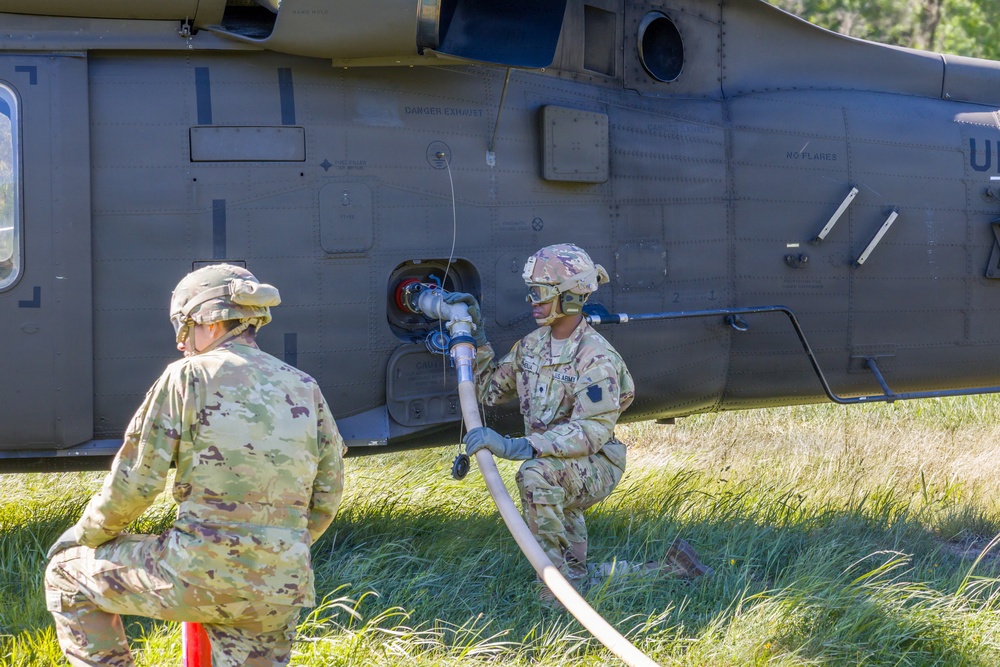 2-104th GSAB conducts air insertion training at Fort Indiantown Gap