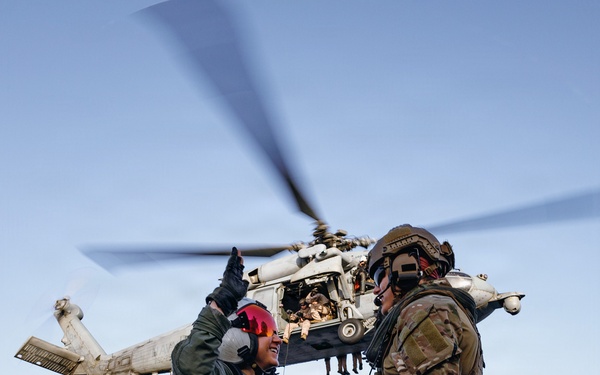 31st MEU | Sailor reenlists on the flight deck