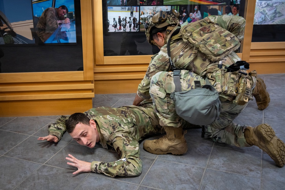Spangdahlem Air Base conducts active shooter scenario during Threat Enhanced Emergency Readiness Exercise