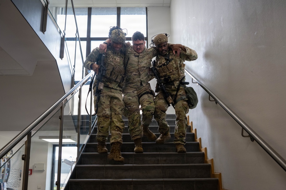 Spangdahlem Air Base conducts active shooter scenario during Threat Enhanced Emergency Readiness Exercise