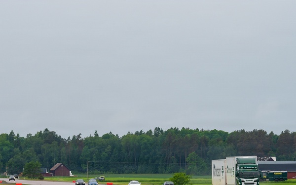 37th Airlift Squadron, 86th Operations Support Squadron execute historic highway landing in Sweden