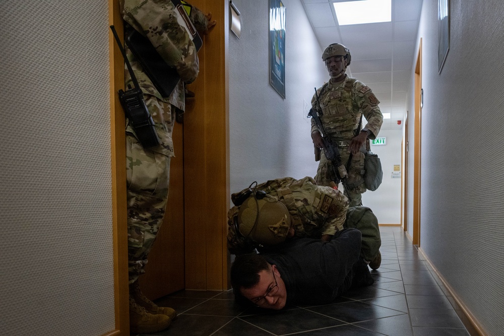 Spangdahlem Air Base conducts active shooter scenario during Threat Enhanced Emergency Readiness Exercise