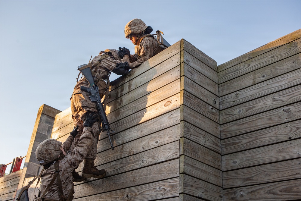 Lima Company participate in the Leadership Reaction Course