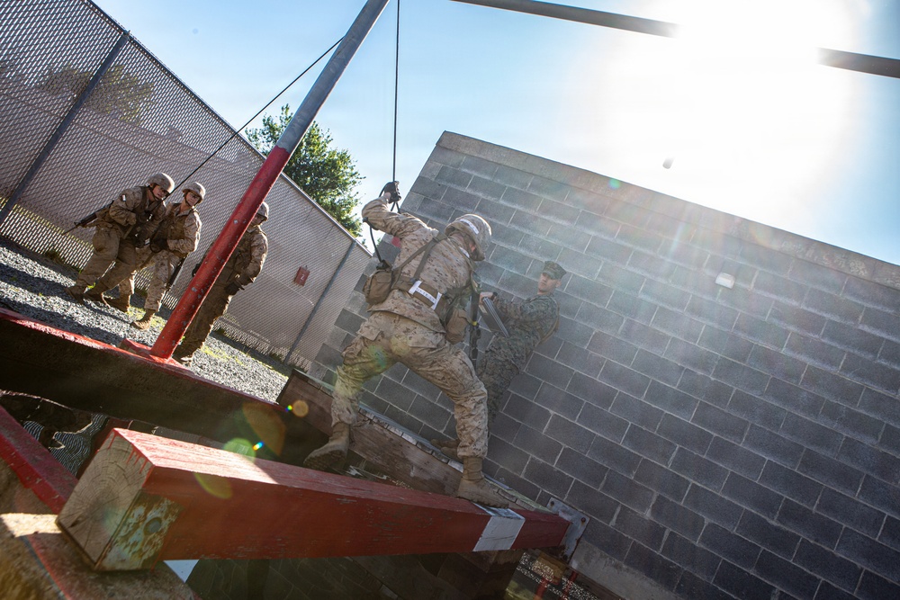 Lima Company participate in the Leadership Reaction Course