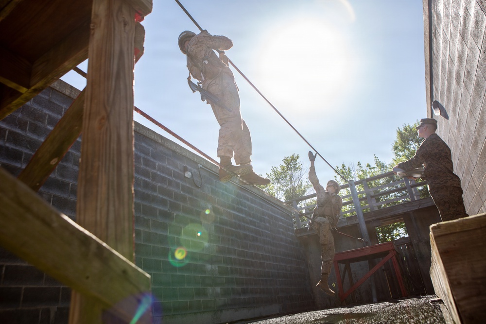 Lima Company participate in the Leadership Reaction Course