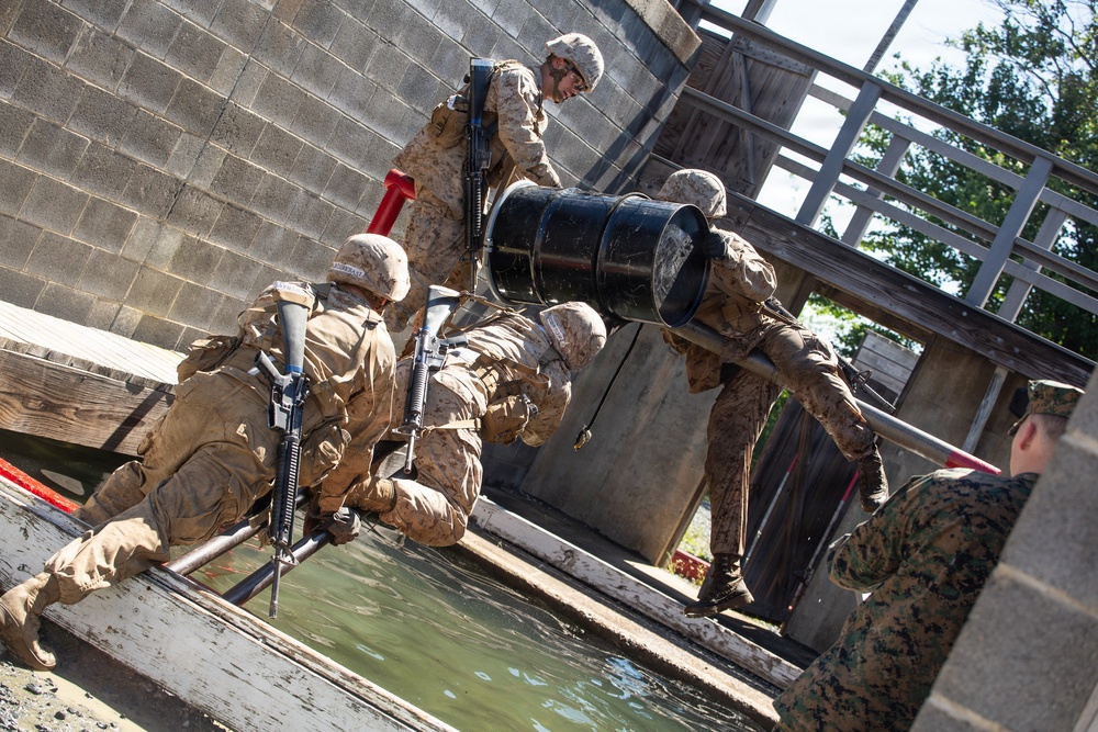 Lima Company participate in the Leadership Reaction Course