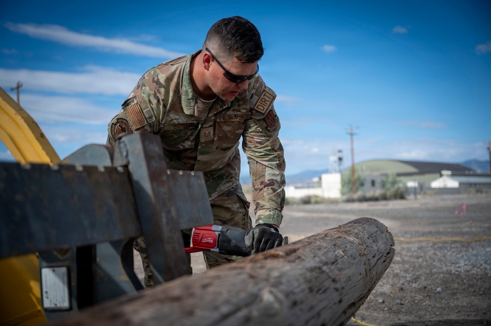Building the Future, Preserving the Past: 419th CES Airmen Modernize Historic Desert Airfield