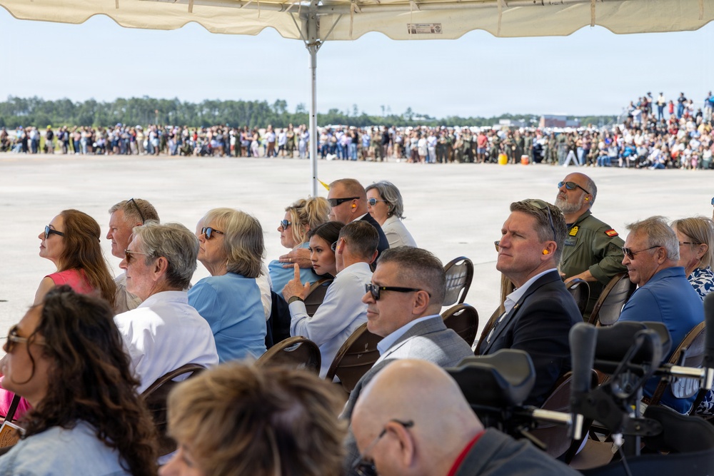 VMA-223 Harrier sundown ceremony