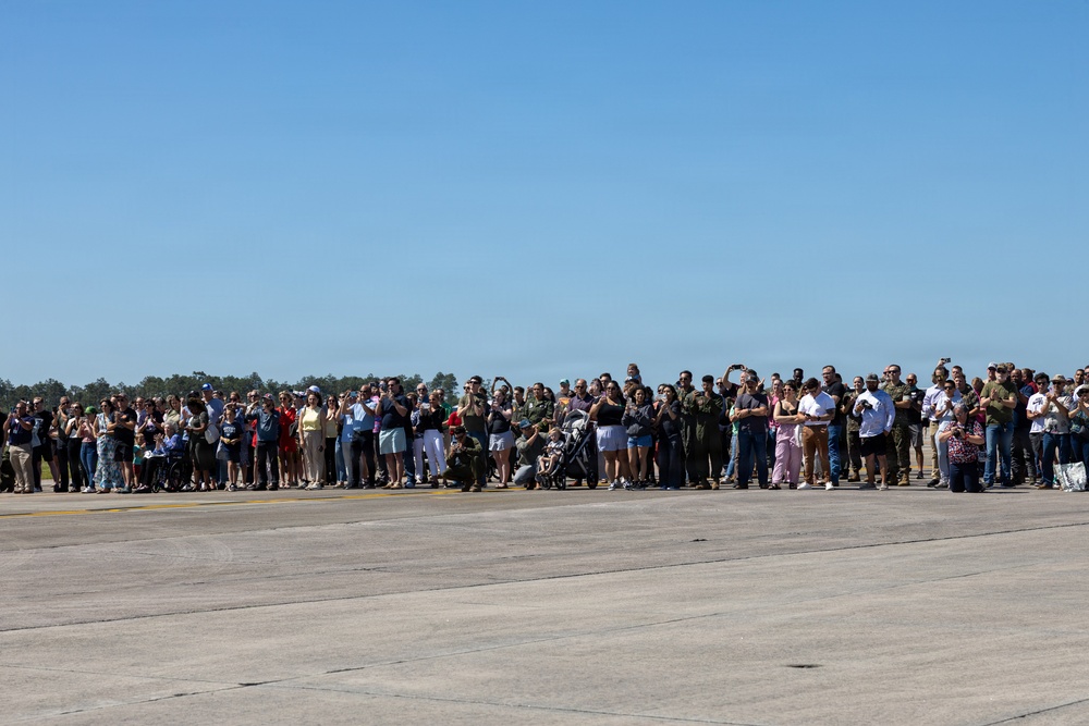VMA-223 Harrier sundown ceremony