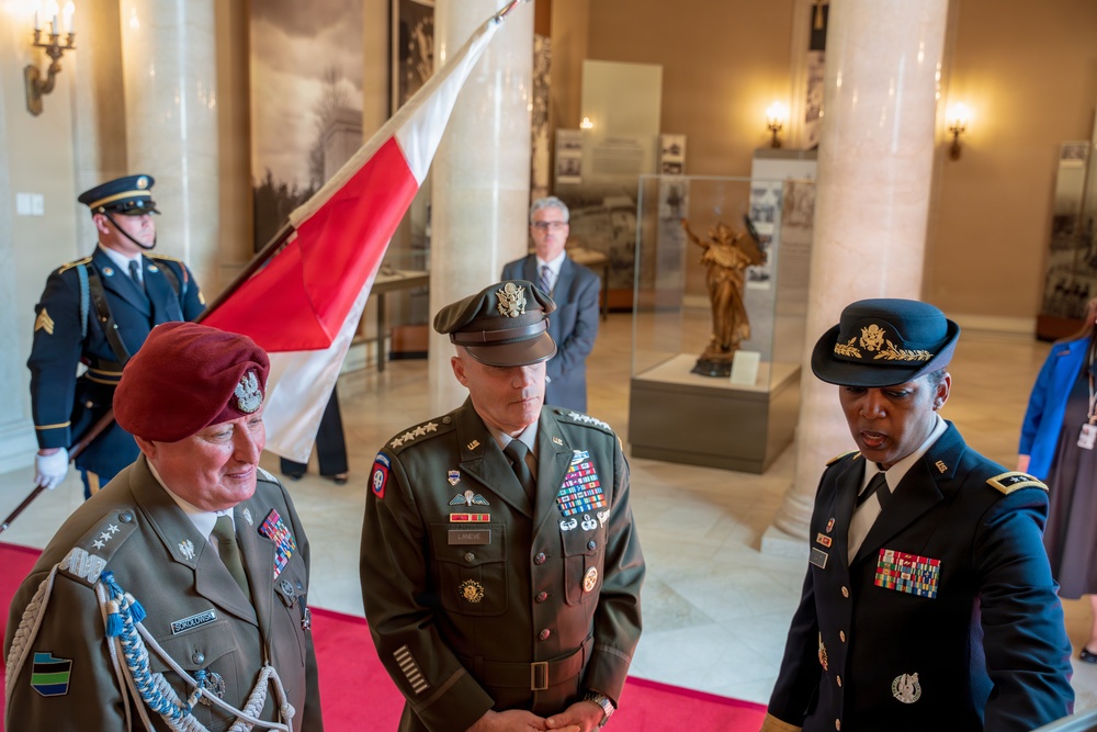 General Commander of the Polish Armed Forces Lt. Gen. Marek Sokolowski Visits ANC