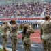 U.S. service members participate in NASCAR's Coca-Cola 600 military appreciation show