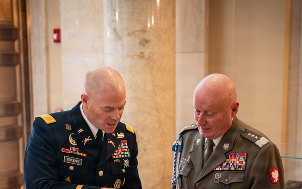 General Commander of the Polish Armed Forces Lt. Gen. Marek Sokolowski Visits ANC