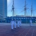 Navy Ceremonial Guard Drill Team Performs for WBAL-TV at Baltimore Inner Harbor