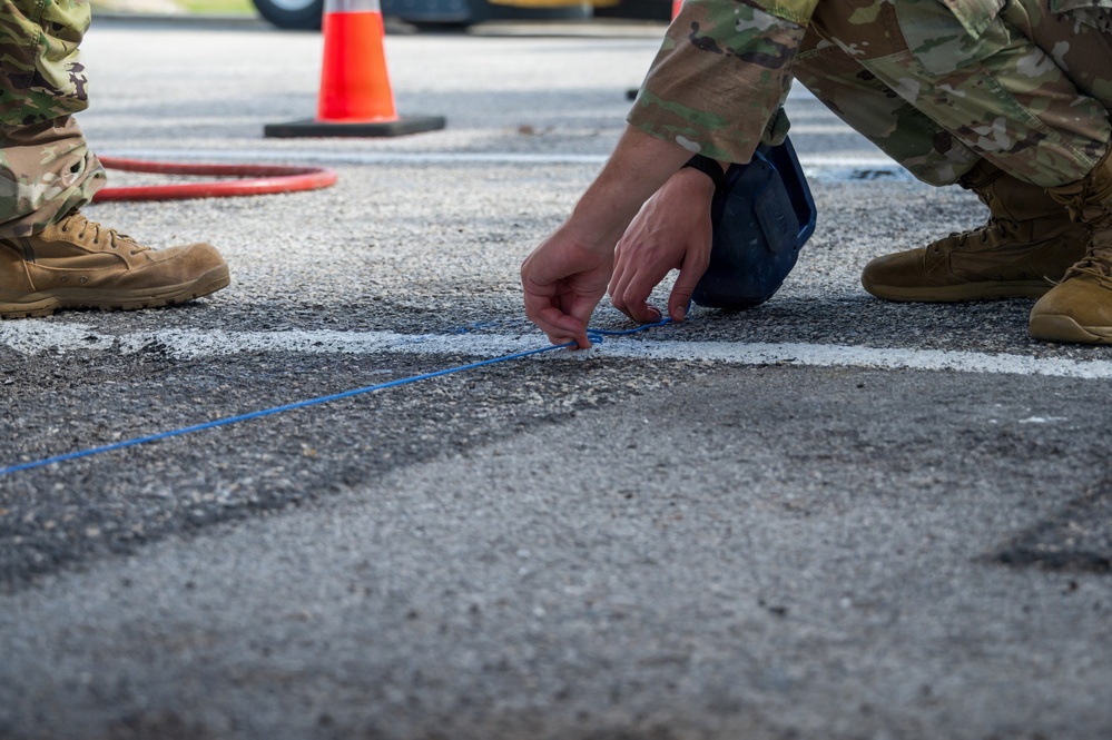 Air Force Academy cadets tour SLD 45 civil engineer operations