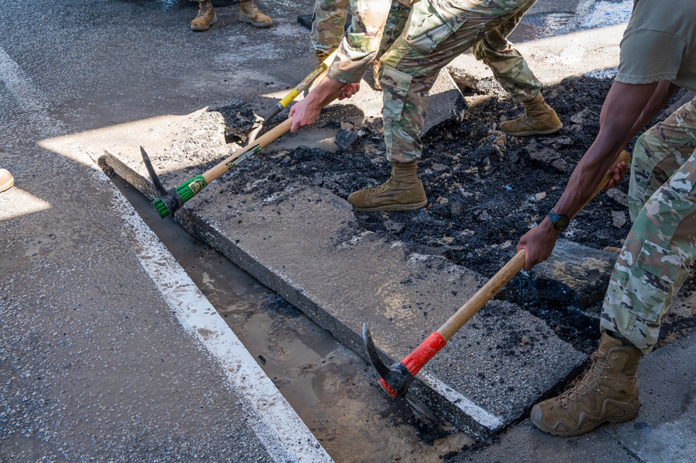 Air Force Academy cadets tour SLD 45 civil engineer operations