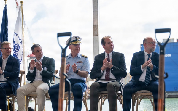 Coast Guard Commandant attends Galveston shipyard groundbreaking