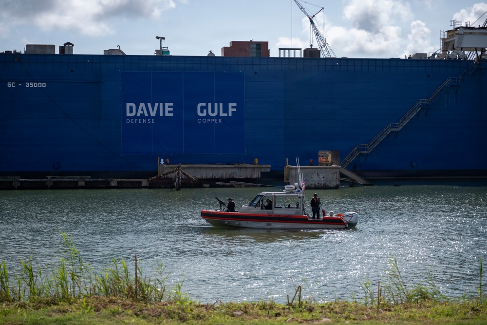 Coast Guard Commandant attends Galveston shipyard groundbreaking