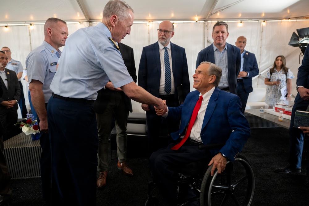 Coast Guard Commandant attends Galveston shipyard groundbreaking