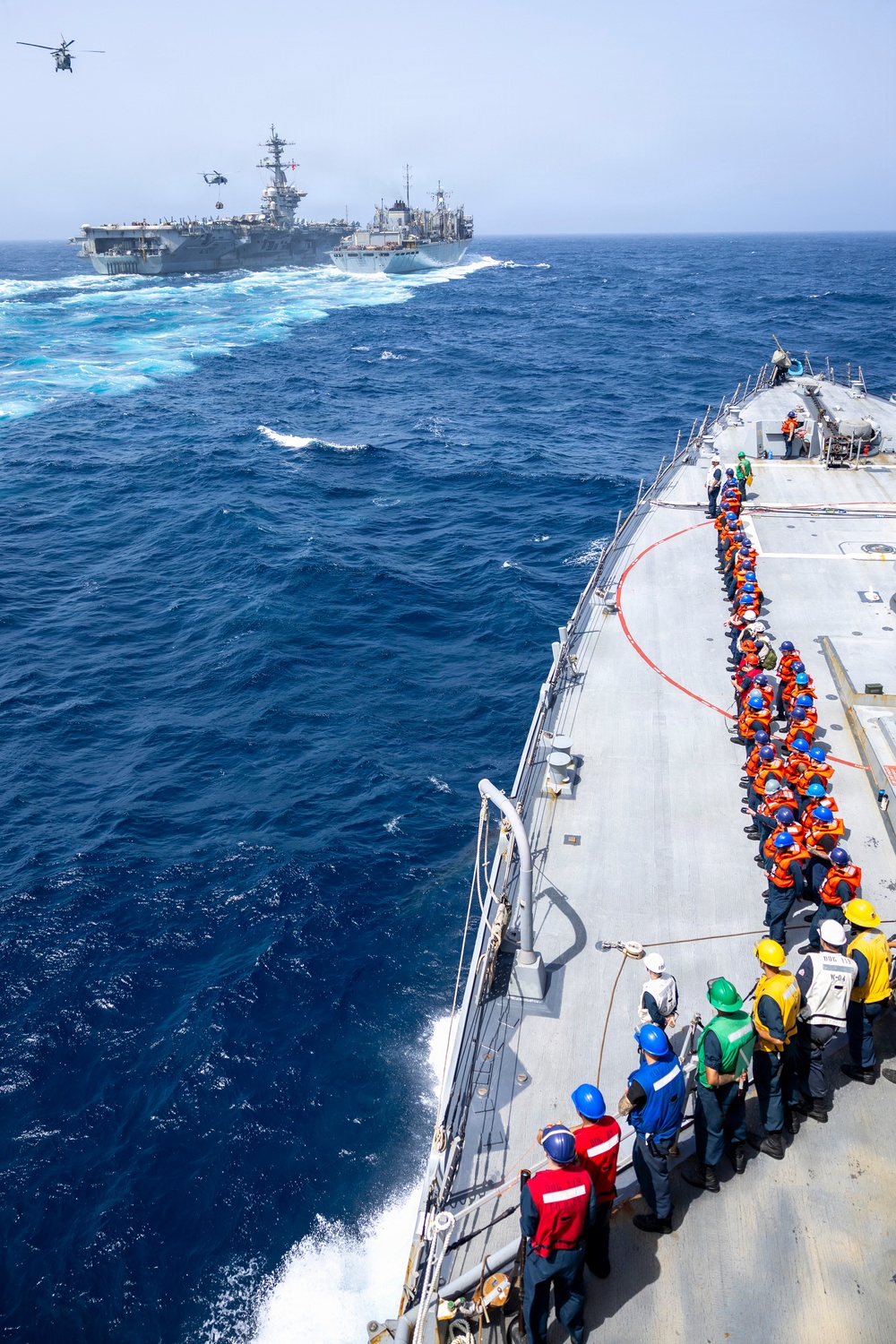 USS Delbert D. Black (DDG 119) Conducts a Replenishment-at-Sea