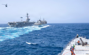USS Delbert D. Black (DDG 119) Conducts a Replenishment-at-Sea