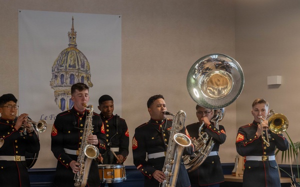 2nd Marine Division Band performs at Les Invalides, France