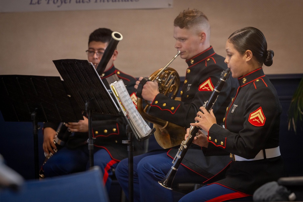 2nd Marine Division Band performs at Les Invalides, France