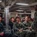 Fleet Master Chief Donald Davis Speaks With Ronald Reagan Sailors