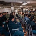 Fleet Master Chief Donald Davis Speaks With Ronald Reagan Sailors
