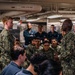 Fleet Master Chief Donald Davis Speaks With Ronald Reagan Sailors