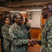 Fleet Master Chief Donald Davis Speaks With Ronald Reagan Sailors