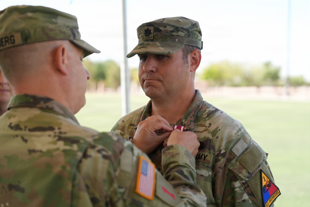 Outgoing 4-27 Field Artillery commander awarded Meritorious Service Medal