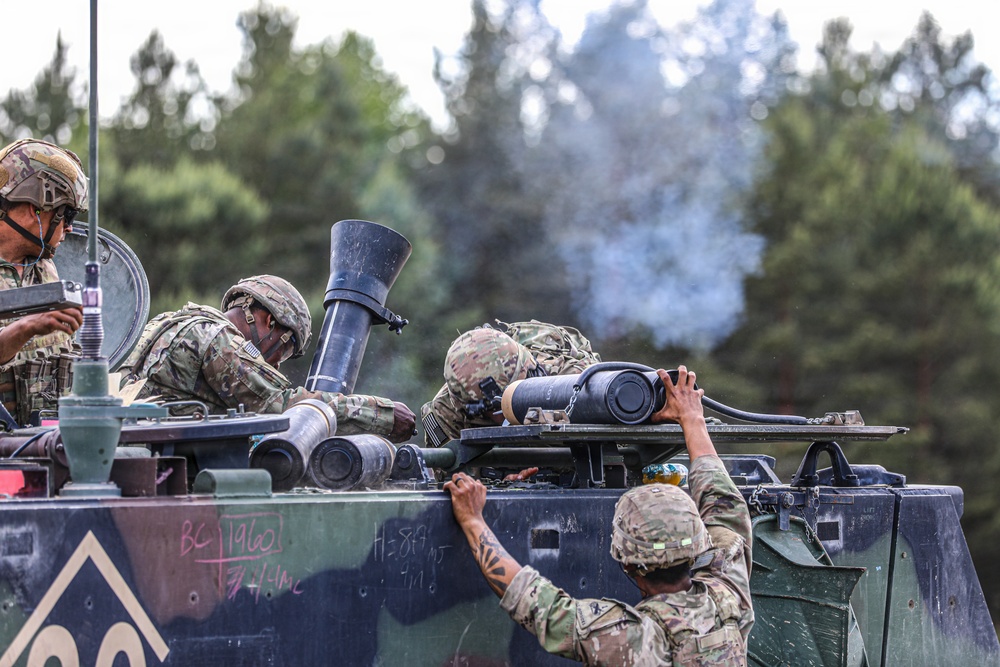 1st Armored Division Soldiers validate mortar readiness in Poland