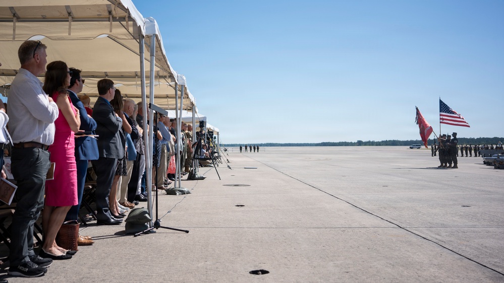 VMA-223 Harrier sundown ceremony