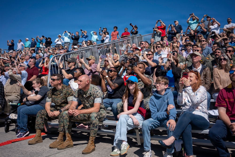 VMA-223 Harrier sundown ceremony