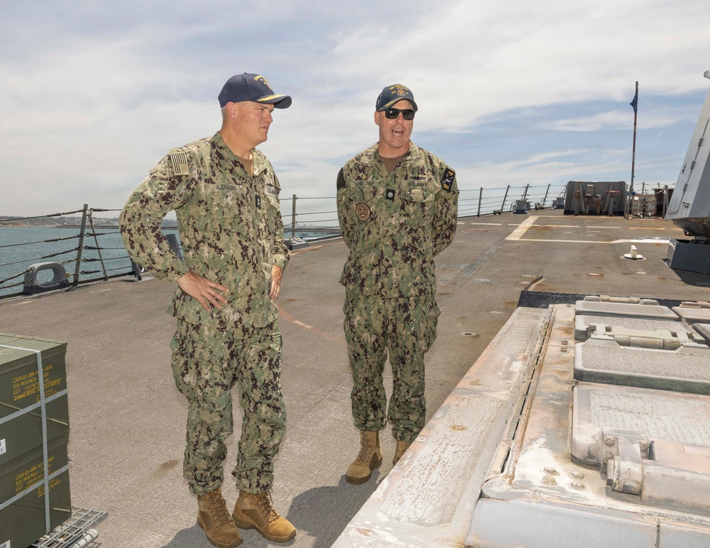 Commander Naval Surface Force Atlantic visits USS Bulkeley (DDG 84) June 2, 2026