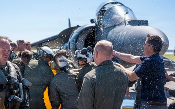 VMA-223 Harrier sundown ceremony
