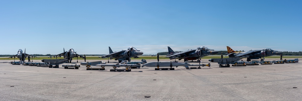 VMA-223 Harrier sundown ceremony